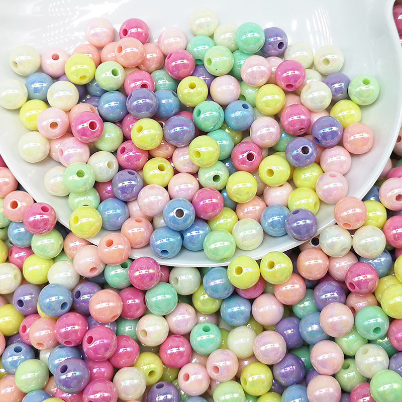 Wholesale 50PCS/PACK  Acrylic Round DIY Resin Beads